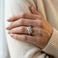 3-Stone Bypass Engagement Rings - worn lifestyle photo