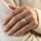 Round Lab Grown Diamond Engagement Ring - Style 51069 - worn lifestyle photo