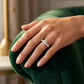 Single Row Prong Set Engagement Rings - worn lifestyle photo