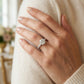 ENGAGEMENT RING SPLIT PRONGS - worn lifestyle photo