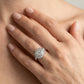 Round Lab Grown Diamond Engagement Ring - Style 85253 - worn lifestyle photo