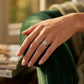 Round Lab Grown Diamond Engagement Ring - Style 84850 - worn lifestyle photo