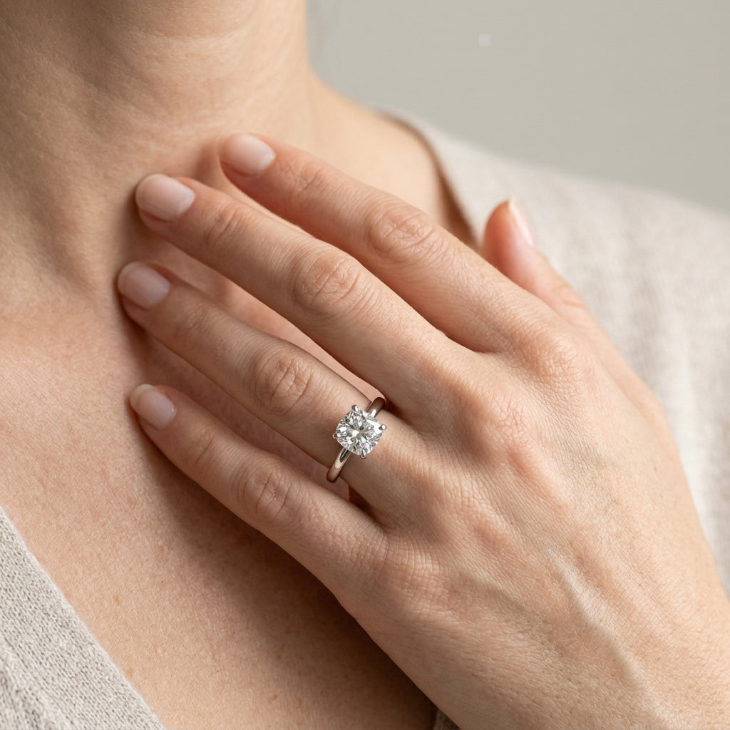 CUSHION SOLITAIRES - worn lifestyle photo