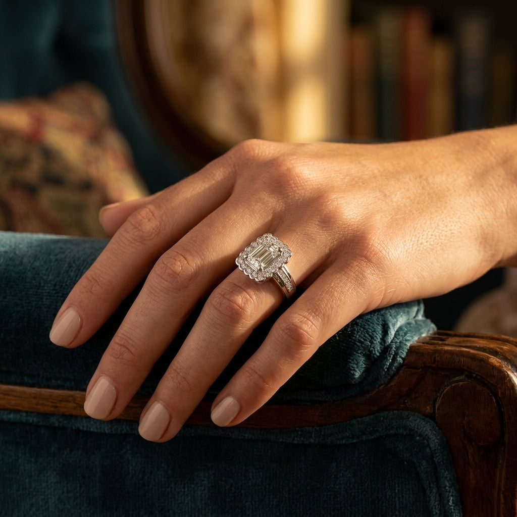 COLOR RINGS EMERALD - worn lifestyle photo