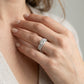 Multi-Row Engagement Ring - worn lifestyle photo