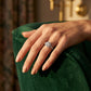 Round Halo Vintage-Inspired Engagement Ring - worn lifestyle photo