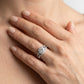Split-Shank Bypass Engagement Ring - worn lifestyle photo