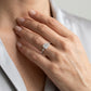 Single-Prong Engagement Ring - worn lifestyle photo