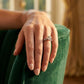 Infinity Twisted Shank Engagement Ring - worn lifestyle photo
