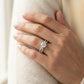 Split Band Cathedral Engagement Ring - worn lifestyle photo