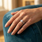 Accented Nature Inspired Engagement Ring - worn lifestyle photo