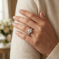 Vintage Inspired Milgrain Engagement Ring - worn lifestyle photo
