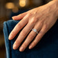 Infinity Multirow Engagement Ring - worn lifestyle photo