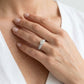 Multirow Pavé Engagement Rings - worn lifestyle photo