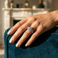 Vintage Accented Halo Engagement Rings - worn lifestyle photo