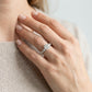 Antique Inspired Milgrain Engagement Ring - worn lifestyle photo