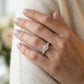 Single Row Prong Set Engagement Rings - worn lifestyle photo