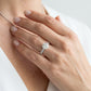 Single Row New Bridal Engagement Rings - worn lifestyle photo