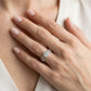 Multirow Infinity Engagement Rings - worn lifestyle photo