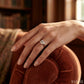 Solitaire Twisted Engagement Ring - worn lifestyle photo