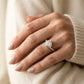 Tulip Bypass Engagement Rings - worn lifestyle photo