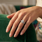 Bypass Multirow Split Shank Engagement Ring - worn lifestyle photo