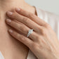 Single Row Prong Engagement Ring - worn lifestyle photo
