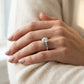 Bypass Solitaire Engagement Ring - worn lifestyle photo