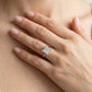 Solitaire Princess Engagement Ring - worn lifestyle photo