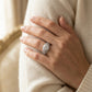 Antique Milgrain Prong Engagement Ring - worn lifestyle photo