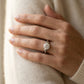 Cathedral Solitaire Engagement Ring - worn lifestyle photo