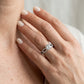 Round Multi-Row Lab Grown Diamond Engagement Ring - Style 50553 - worn lifestyle photo