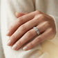 Round Multi-Row Lab Grown Diamond Engagement Ring - Style 50566 - worn lifestyle photo