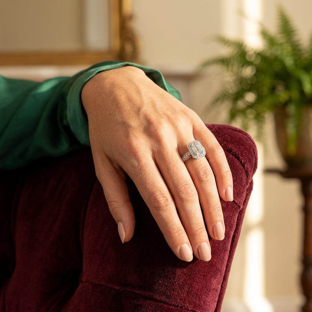 COLOR RINGS EMERALD - worn lifestyle photo