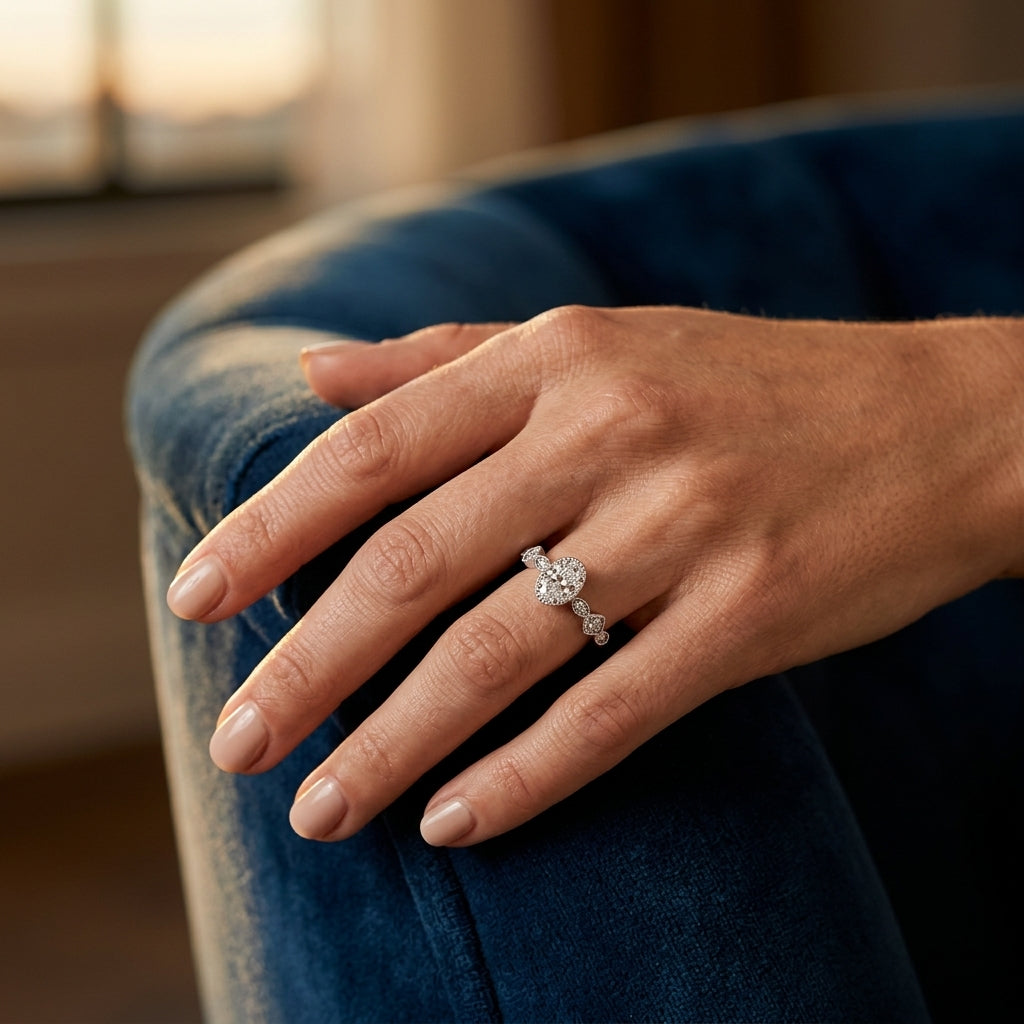 OVAL FASHION RING - worn lifestyle photo