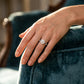 Round Lab Grown Diamond Engagement Ring - Style 50867 - worn lifestyle photo