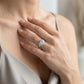 Round Lab Grown Diamond Engagement Ring - Style 50339 - worn lifestyle photo