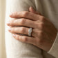 Round Multi-Row Lab Grown Diamond Engagement Ring - Style 50366 - worn lifestyle photo