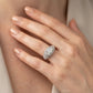 Round Vintage Lab Grown Diamond Engagement Ring - Style 84514 - worn lifestyle photo