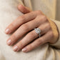 HALO ENGAGEMENT RING - worn lifestyle photo