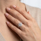 Round Lab Grown Diamond Engagement Ring - Style 50999 - worn lifestyle photo