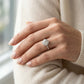ENGAGEMENT RINGS ROUND CENTER - worn lifestyle photo