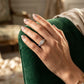 Round Multi-Row Lab Grown Diamond Engagement Ring - Style 50340 - worn lifestyle photo