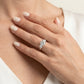 ENGAGEMENT RINGS 3 STONE ROUND - worn lifestyle photo