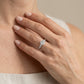 Round Lab Grown Diamond Engagement Ring - Style 84768 - worn lifestyle photo