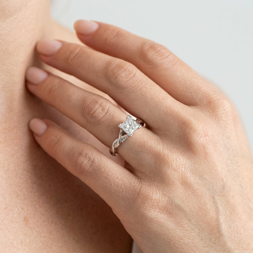 PC ENGAGEMENT RING - worn lifestyle photo