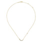 Gabriel & Co. 14K Yellow Gold Crescent Moon Diamond Pendant Necklace .12CTW