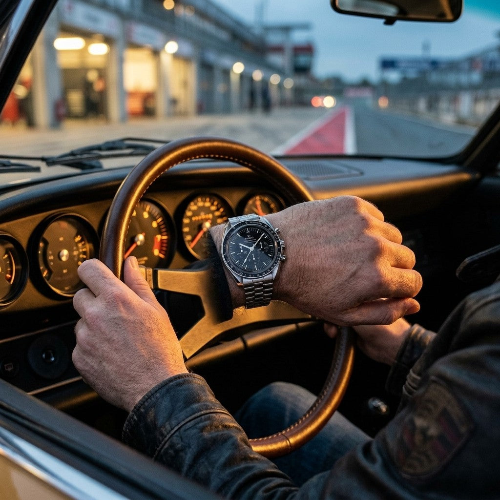 Omega Speedmaster Moonwatch Professional 42 mm — Steel on Steel (310.30.42.50.01.001) — lifestyle
