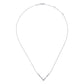 Gabriel & Co. 14K White Gold Diamond Chevron Necklace .42CTW