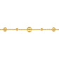 Gabriel & Co. 14K Yellow Plain Gold Bujukan Ball Station Bracelet